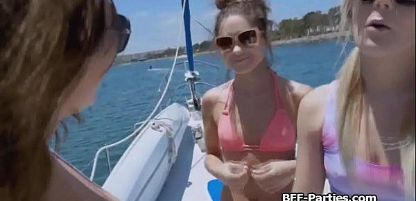  Bikini BFFs moby dicked on a boat